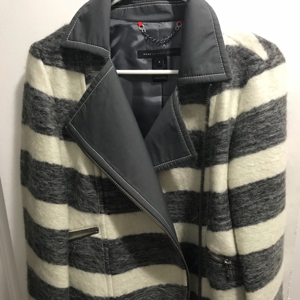 Marc Jacobs Wool and Alpaca striped coat
